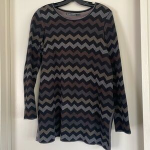 Gudrun Sjoden chevron pattern tunic